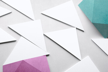 Triangular shapes abstract  background