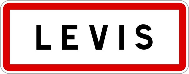 Panneau entrée ville agglomération Levis / Town entrance sign Levis