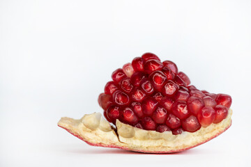pomegranate on a white background