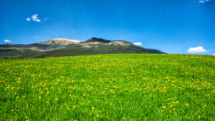Colorful spring mountain landscape. Mount Kralova Hola, the Low Tatras, Slovakia. © Szymon Bartosz