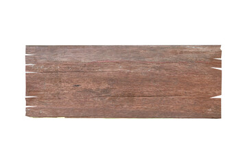 old wooden planks on a white background