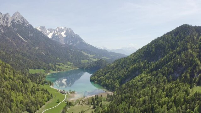 Hintersteinersee at the Wilder Kaiser in Tyrol, Austria