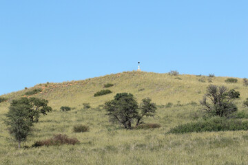 Triangulation Station or Trig beacon in the Kgalagadi, South Africa