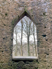Through the Doulie Tower Window, Edzell, Scotland