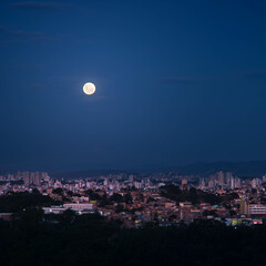 Image of a Beautiful Night over Belo Horizonte City.