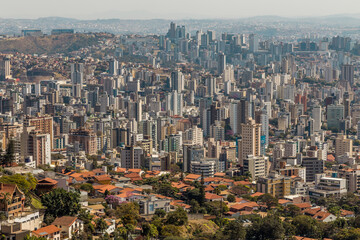 Urban landscape of Belo Horizonte, Minas Gerais, Brazil.