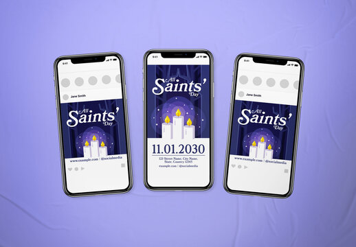 All Saints Day Social Media