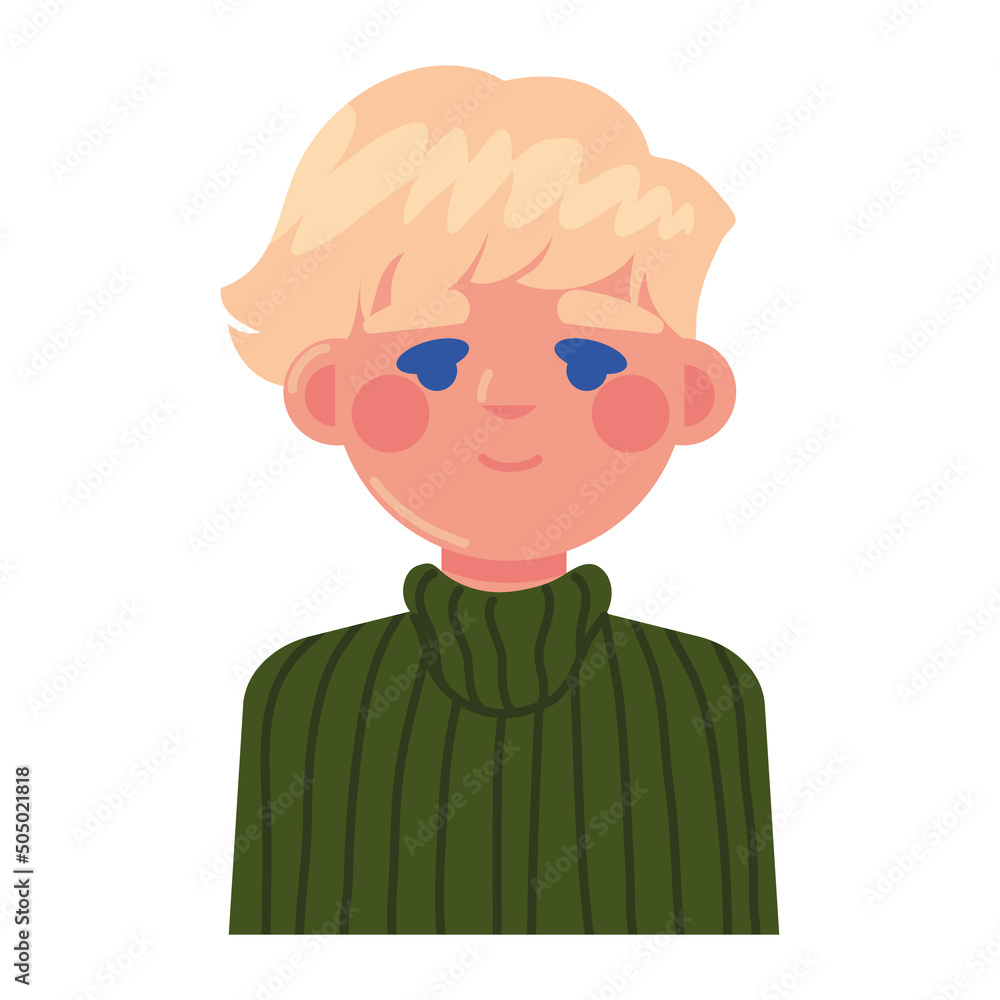 Poster blond male character