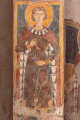 Byzantine style fresco of St. Vitus (San Vito), church of Saint Mary Maggiore (Santa Maria...
