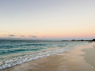 Sunset over Grace Bay Beach in Turks and Caicos