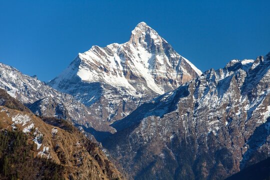 mount Nanda Devi India Himalaya mountain