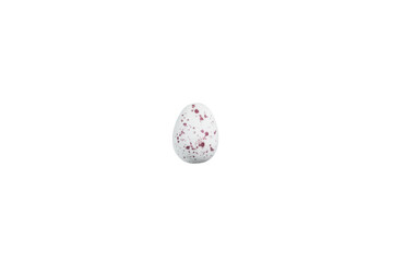 Colorful egg shaped chocolate. 
Sweet candy eggs on a white background.
