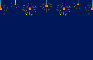 Background Illustration of sparkler decoration