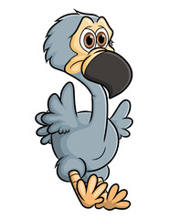 The sad dodo bird is feeling worry and cry © HERMANTO