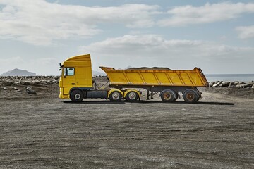 Yellow Dump Truck