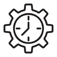 watch line icon