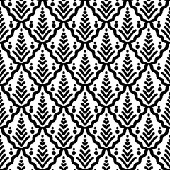 black and white seamless pattern