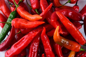 red pepper pickles spicy natural food, natural plant condiment and spicy seasoning for food