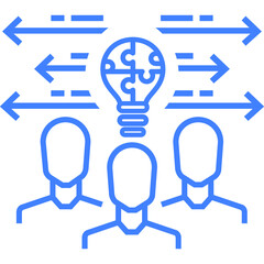 Business plan scheme, creative idea, financial idea icon