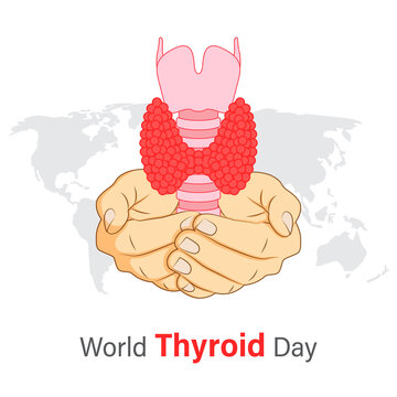 vector illustration for world thyroid day