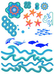 fun sea illustration