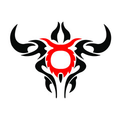 Tattoo pattern on white background