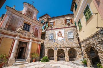 View of Principality of Seborga, Liguria, Italy