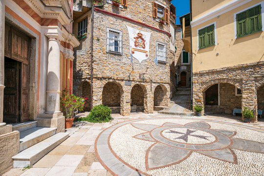 View of Principality of Seborga, Liguria, Italy