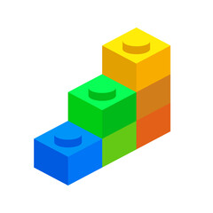 Bricks Flat vector illustration