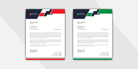 Minimalist professional business corporate business letterhead template