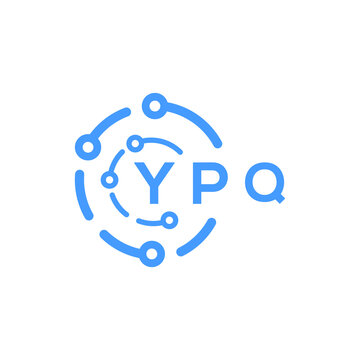 YPQ technology letter logo design on white  background. YPQ creative initials technology letter logo concept. YPQ technology letter design.