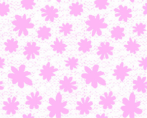 70's Retro Seamless Pattern. 60s and 70s Aesthetic Style.