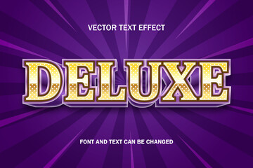 deluxe luxury purple shiny editable text effect text style