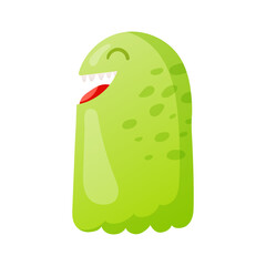 Vector funny monster character isolated on white.