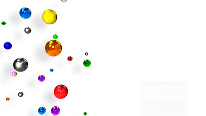 abstract background with colorful bubbles