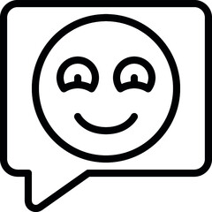 Happy Review Message Icon