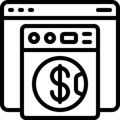 Online Money Laundering Icon