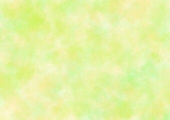 Abstract art blurred background light green and yellow colors. Watercolor painting on canvas with olive blurry gradient.