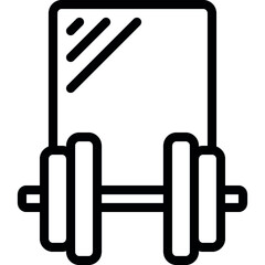 Gym Mirror Icon