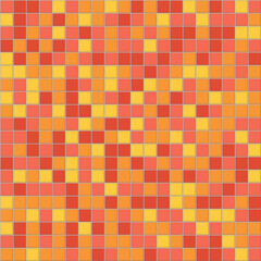 Vector graphic of geometric mosaic texture. Square tiles seamless pattern. vector eps10.