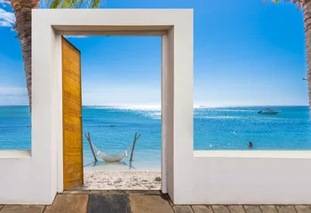Photo sur Plexiglas Le Morne, Maurice Porte ouverte sur lagon paradisiaque de l’île Maurice 