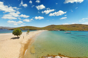 Kolona beach of Kythnos island, Greece