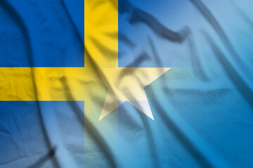 Sweden and Somalia political flag international negotiation SOM SWE