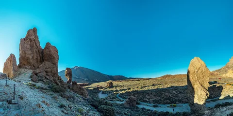 Foto op Canvas Roques de García and Roque Cinchado and Teide Volcano at the background. Unique landscape of Teide National Park Tenerife Island. © volff