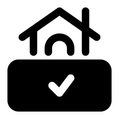 real estate glyph icon