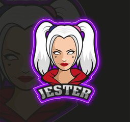 Joker Girl logo design.