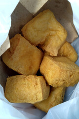 fried tofu, tahu goreng, tahu pong