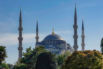 Fototapeta na wymiar Hagia Sophia Grand Mosque in Istanbul