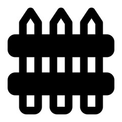 fence glyph icon