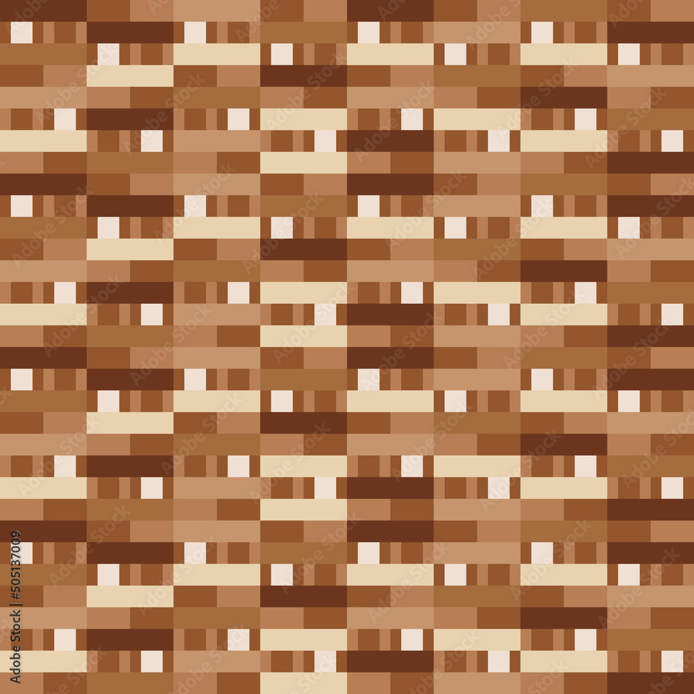 Aufkleber Coffee layers of lines and rectangles going one after the other. Vector pattern of coffee stripes layered on top of each other. Decor ornament cappuccino.